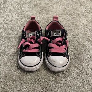 Converse Kids' Sneakers in Black and Pink